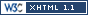 valid xhtml1.1